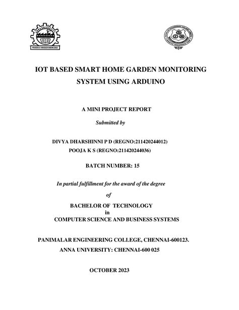 ekart capstone project|A Mini Project Report On IoT.